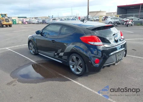 2014 Hyundai Veloster Turbo W/Black из США, поврежденный, VIN KMHTC6AEXEU200073